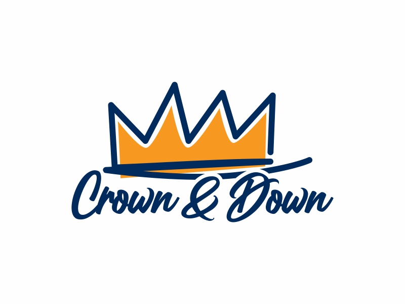 Crown & Down logo design by qqdesigns