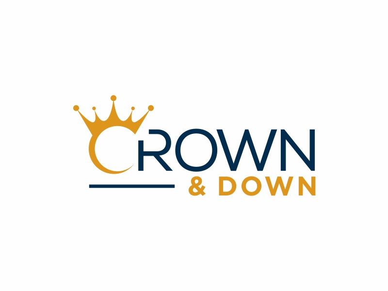 Crown & Down logo design by qqdesigns