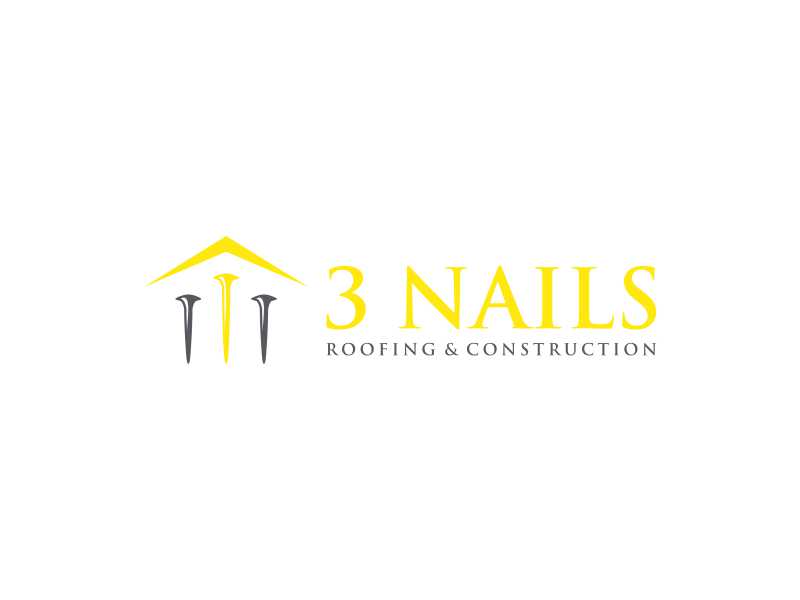 3 Nails Roofing & Construction logo design by Gedibal