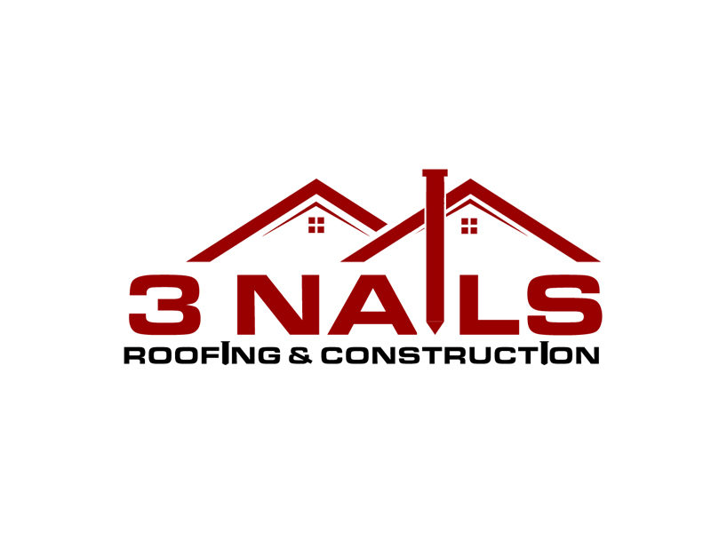 3 Nails Roofing & Construction logo design by senja03