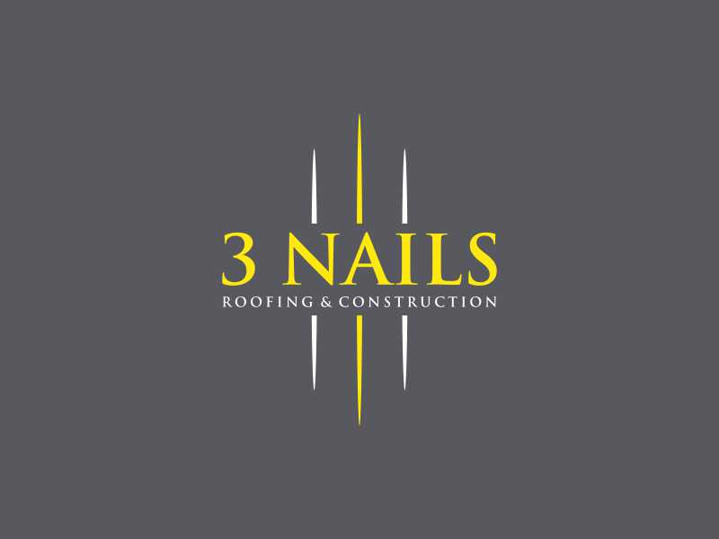 3 Nails Roofing & Construction logo design by Gedibal