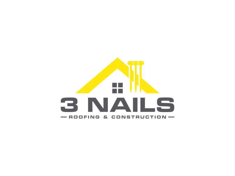 3 Nails Roofing & Construction logo design by goblin