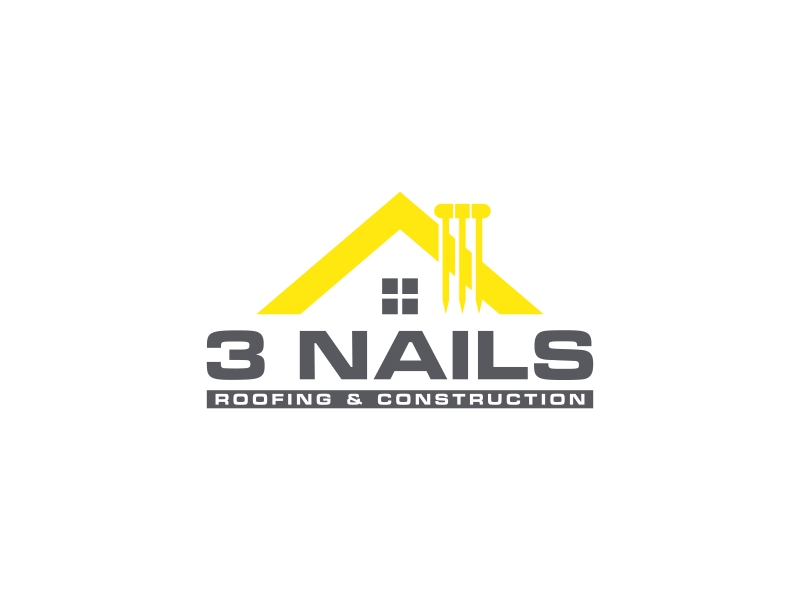 3 Nails Roofing & Construction logo design by goblin