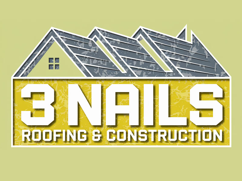 3 Nails Roofing & Construction logo design by jandu