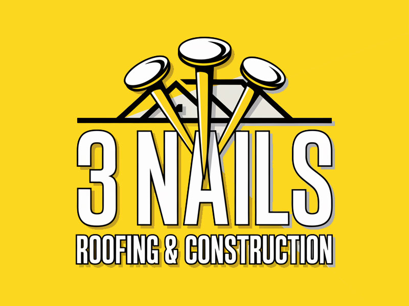 3 Nails Roofing & Construction logo design by jandu