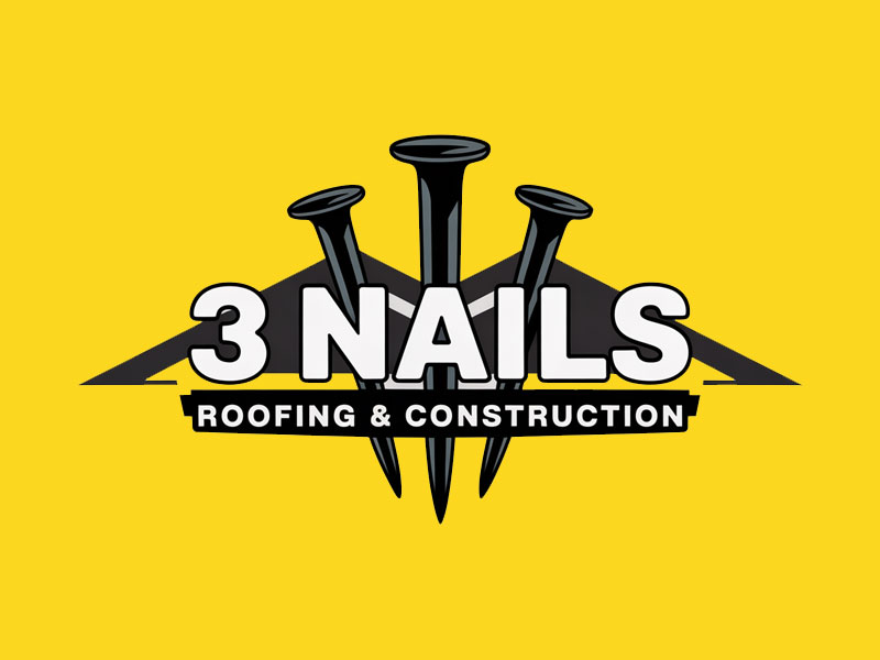 3 Nails Roofing & Construction logo design by jandu