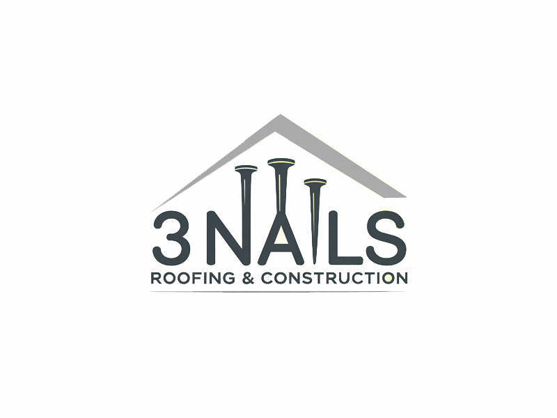 3 Nails Roofing & Construction logo design by jandu