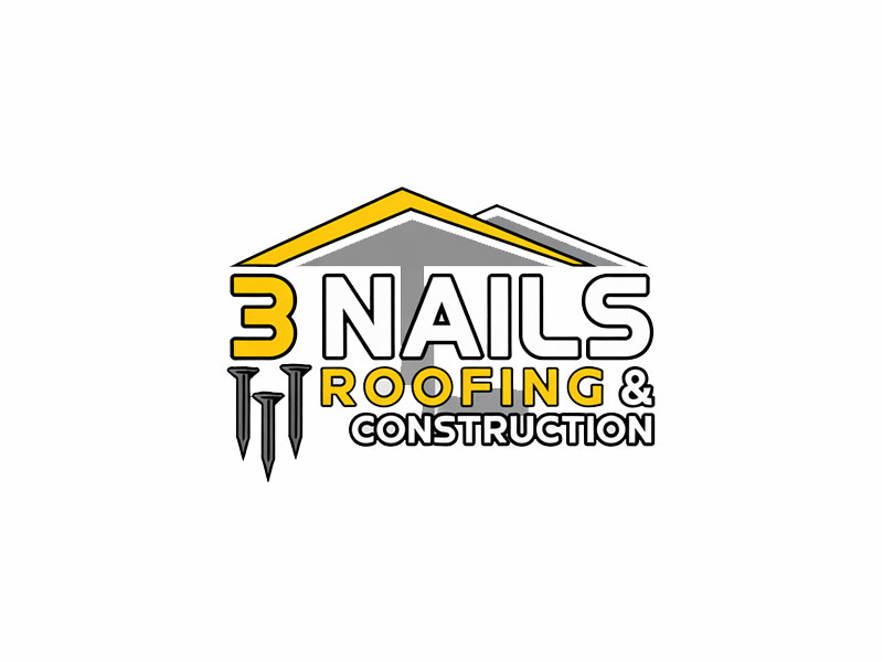 3 Nails Roofing & Construction logo design by jandu