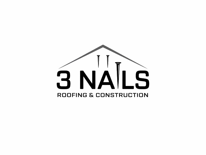 3 Nails Roofing & Construction logo design by jandu