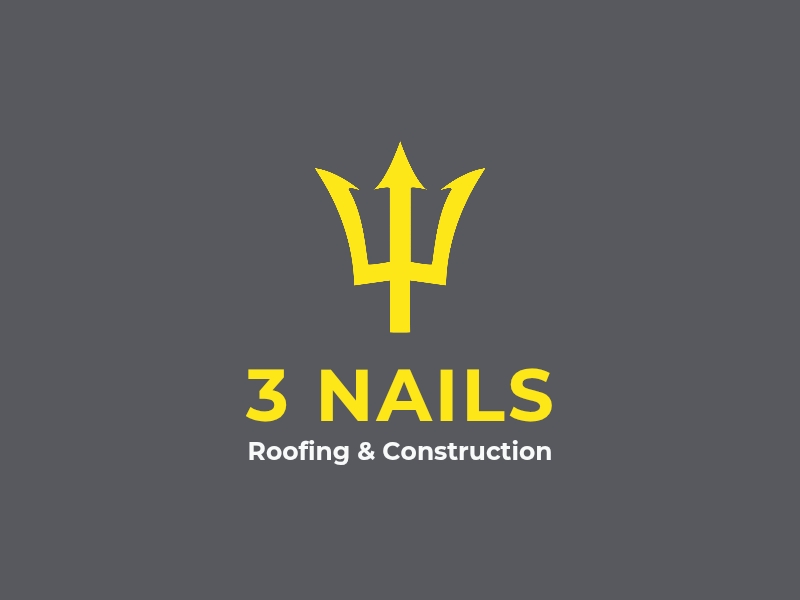 3 Nails Roofing & Construction logo design by Ssam