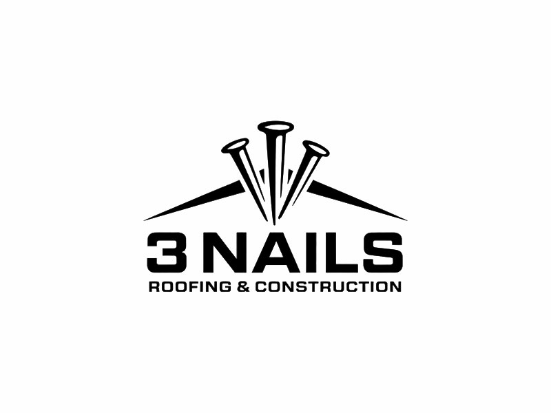 3 Nails Roofing & Construction logo design by navneet