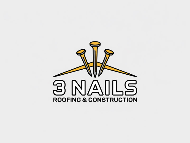 3 Nails Roofing & Construction logo design by navneet