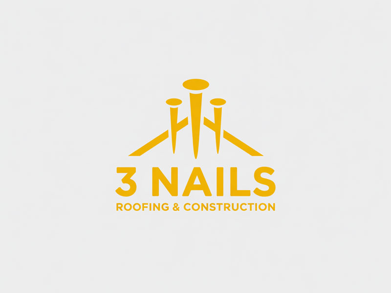 3 Nails Roofing & Construction logo design by navneet