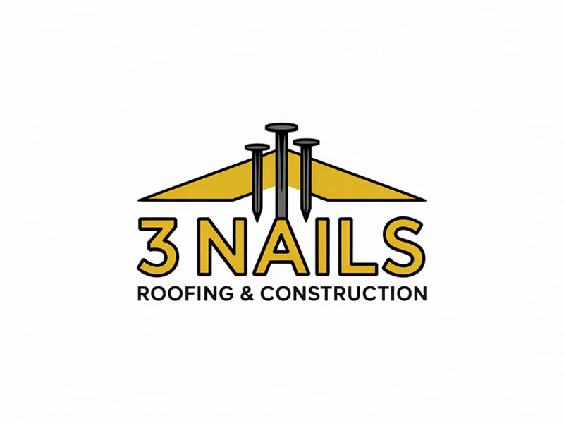 3 Nails Roofing & Construction logo design by navneet