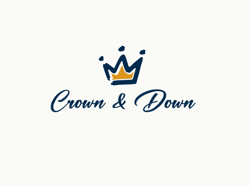 Crown & Down logo design by hasibhasan