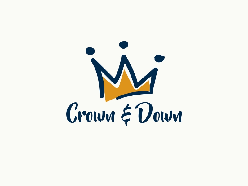 Crown & Down logo design by hasibhasan