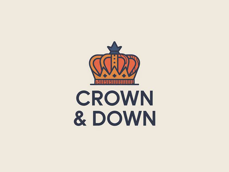 Crown & Down logo design by navneet