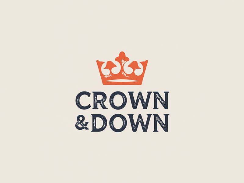 Crown & Down logo design by navneet