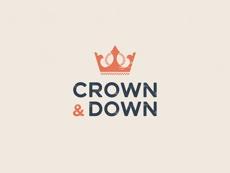 Crown & Down logo design by navneet