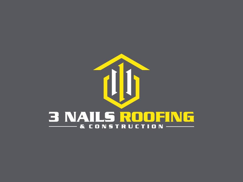 3 Nails Roofing & Construction logo design by udinjamal