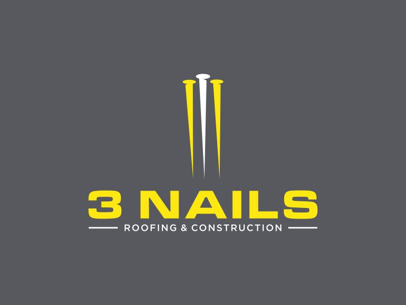3 Nails Roofing & Construction logo design by christabel