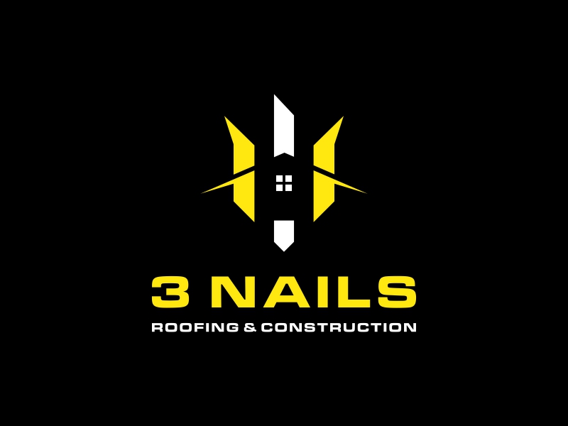 3 Nails Roofing & Construction logo design by perkasa