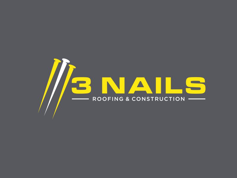 3 Nails Roofing & Construction logo design by christabel