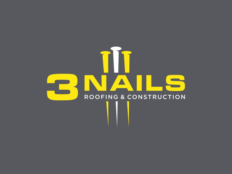 3 Nails Roofing & Construction logo design by christabel