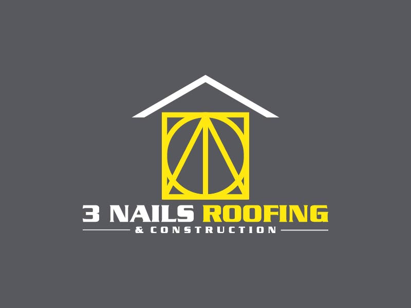 3 Nails Roofing & Construction logo design by udinjamal