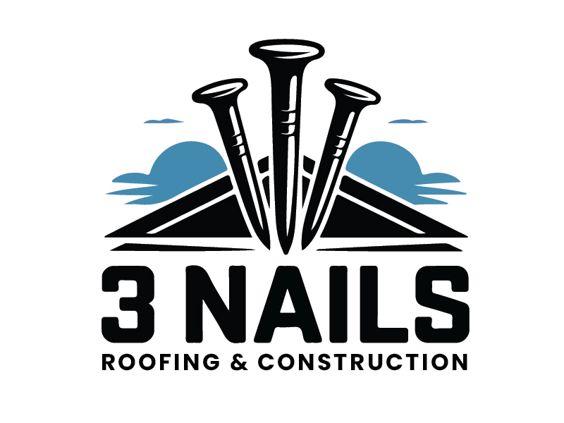 3 Nails Roofing & Construction logo design by oindrila chakraborty