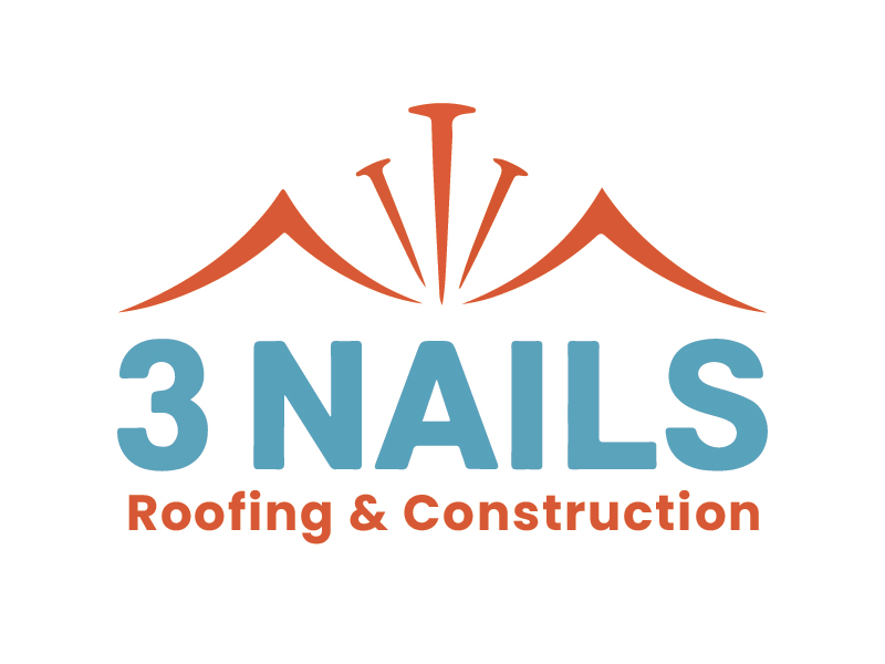 3 Nails Roofing & Construction logo design by oindrila chakraborty