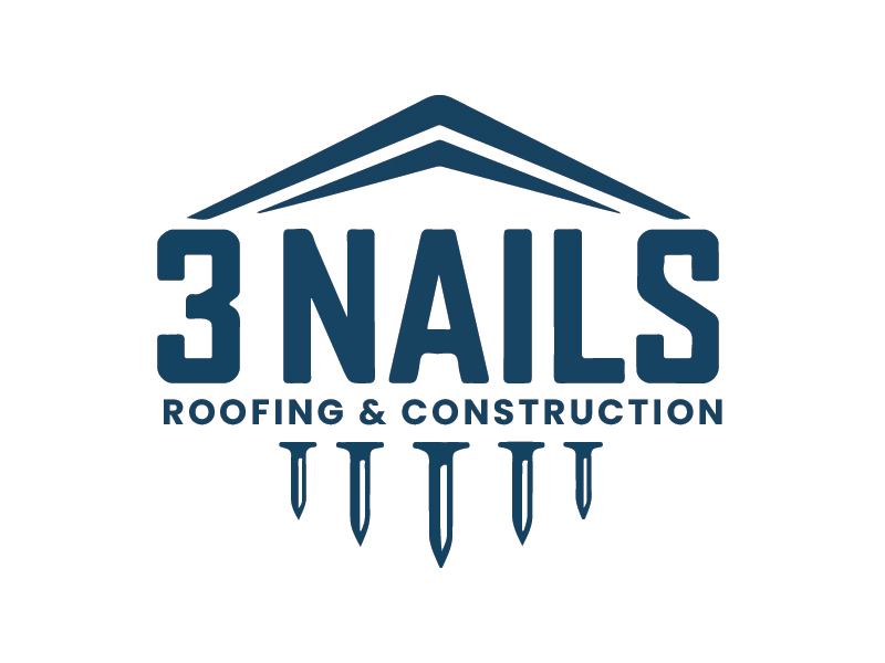 3 Nails Roofing & Construction logo design by oindrila chakraborty