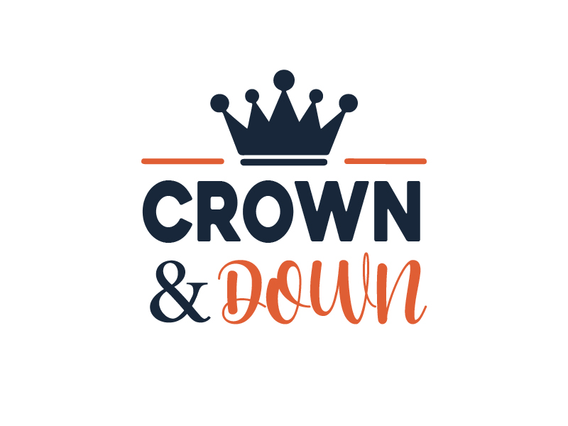 Crown & Down logo design by oindrila chakraborty