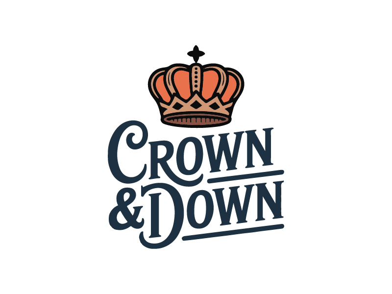 Crown & Down logo design by oindrila chakraborty