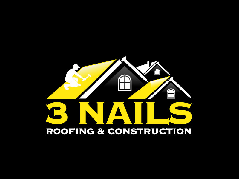 3 Nails Roofing & Construction logo design by Art_Chaza