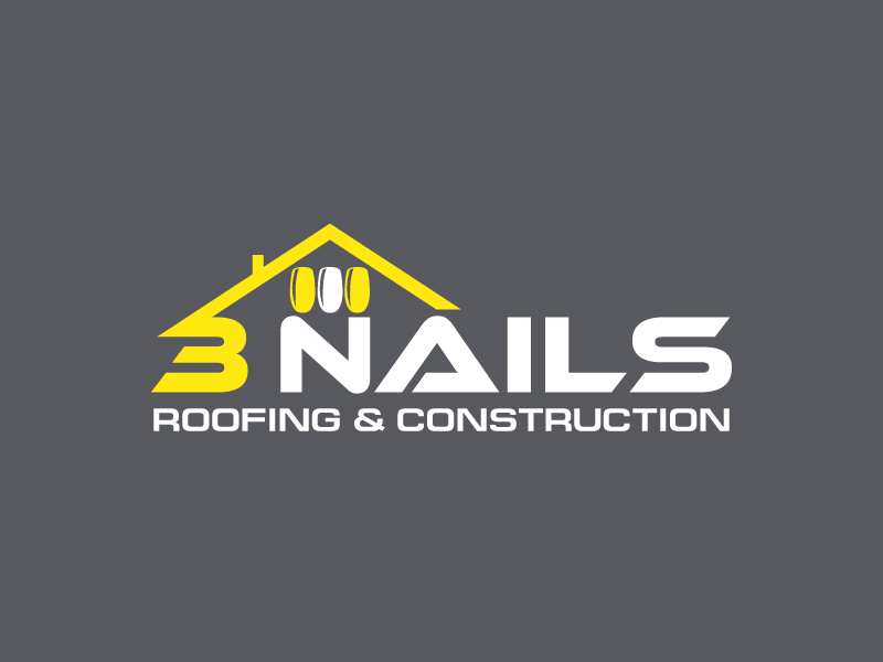 3 Nails Roofing & Construction logo design by uttam