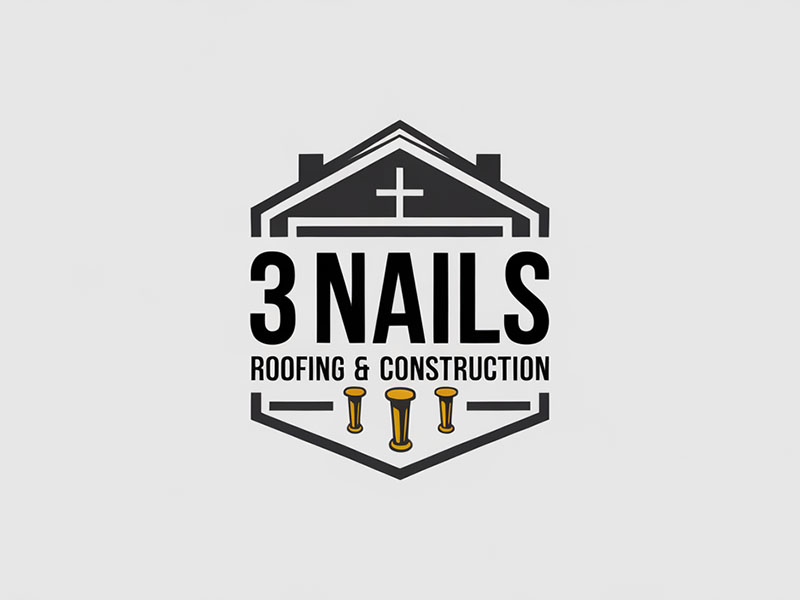 3 Nails Roofing & Construction logo design by IamSoya