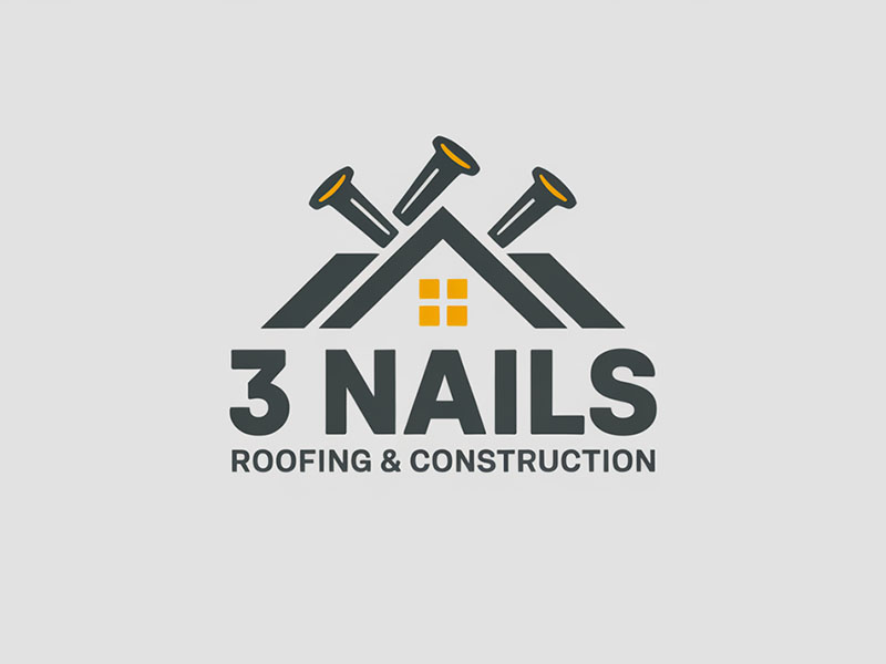 3 Nails Roofing & Construction logo design by IamSoya