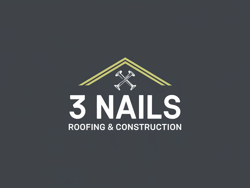 3 Nails Roofing & Construction logo design by IamSoya