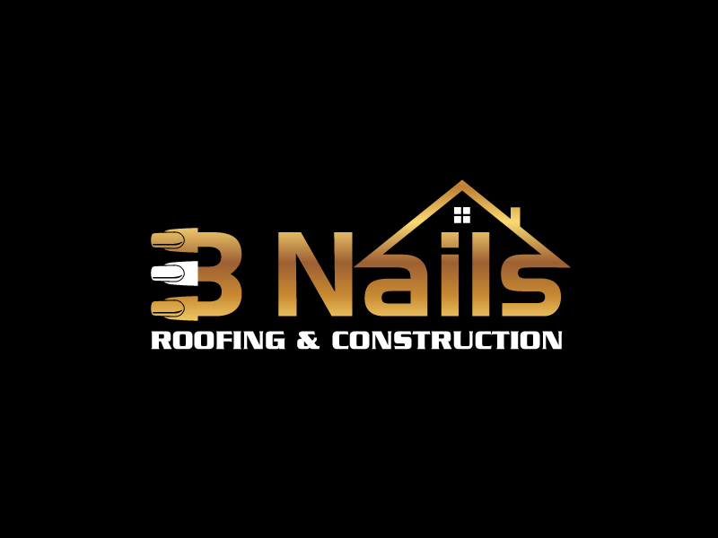 3 Nails Roofing & Construction logo design by uttam