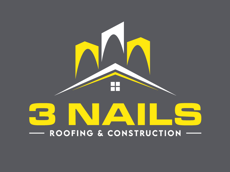 3 Nails Roofing & Construction logo design by Vins