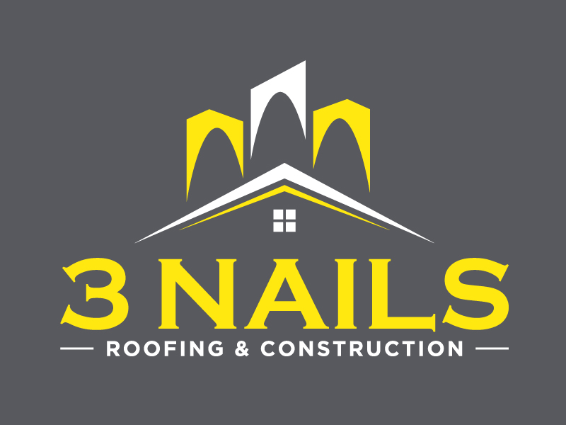 3 Nails Roofing & Construction logo design by Vins