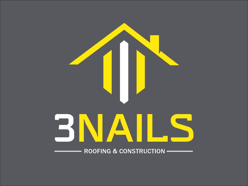 3 Nails Roofing & Construction logo design by Marzuan