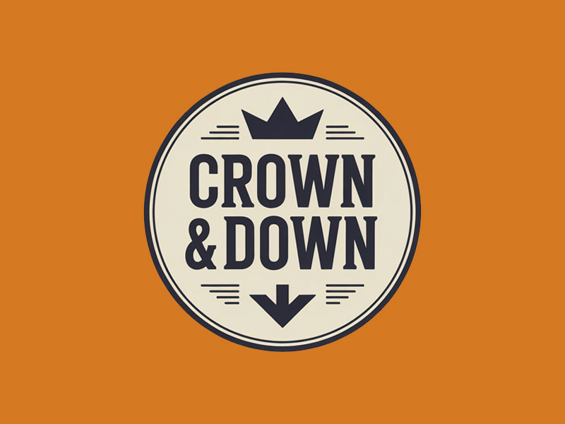 Crown & Down logo design by navneet