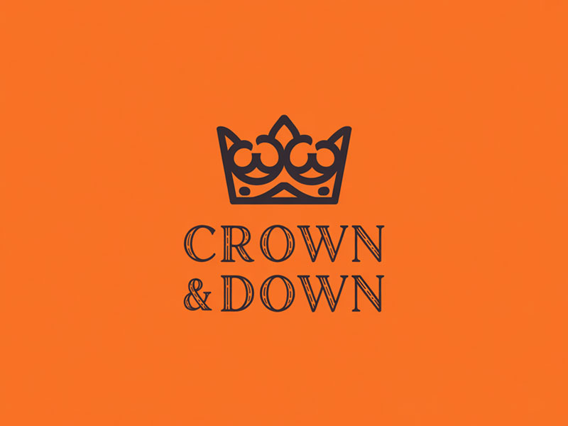 Crown & Down logo design by navneet