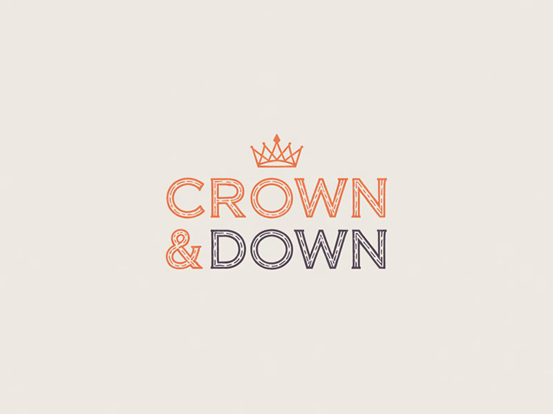 Crown & Down logo design by navneet