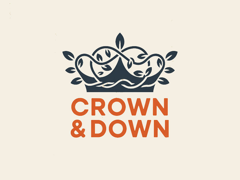 Crown & Down logo design by navneet
