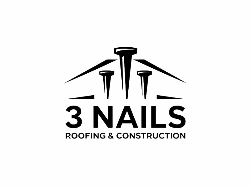 3 Nails Roofing & Construction logo design by navneet