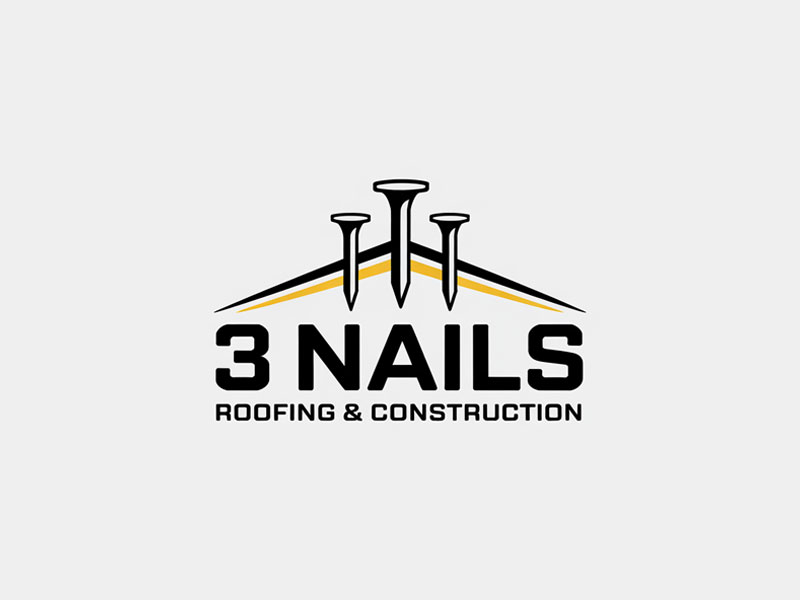 3 Nails Roofing & Construction logo design by navneet