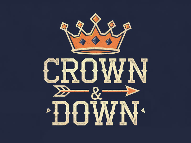 Crown & Down logo design by jandu